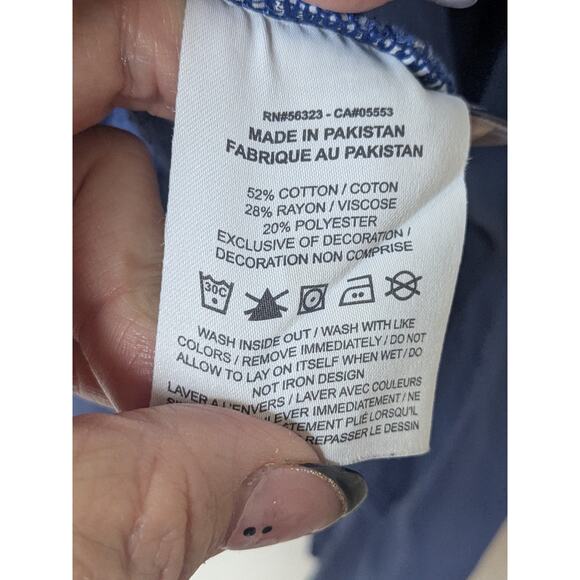 Nike Blue Crewneck Pullover Sweatshirt Womens Size XS - Picture 4 of 5